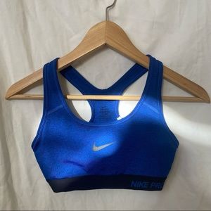 COPY - Nike Pro Dri Fit Blue Sport Bra